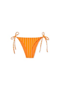 Bikini-Hose mit Streifen zum Binden;${refinementColor}
