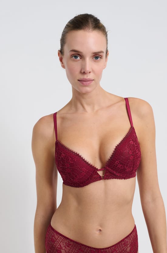 Soutien-gorge N.2 - Le push-up plongeant en dentelle;${refinementColor}