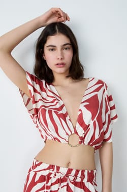 Top z krótkim rękawem z nadrukiem;${refinementColor}