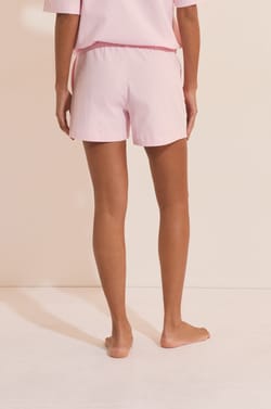 Short de pyjama boyfriend en coton;${refinementColor}