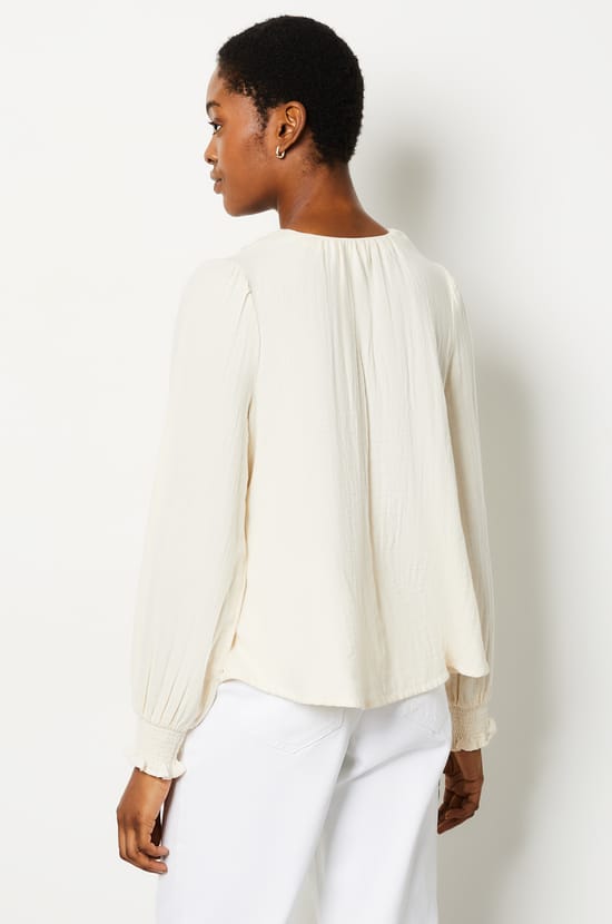 Long-sleeved Cotton Top;${refinementColor}