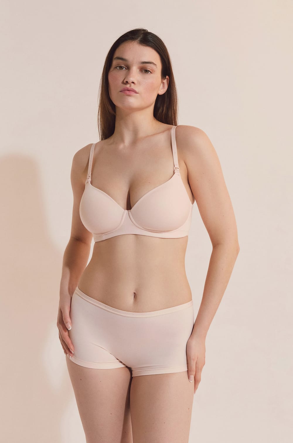 Sujetador con copas finas, clips de lactancia;${refinementColor}