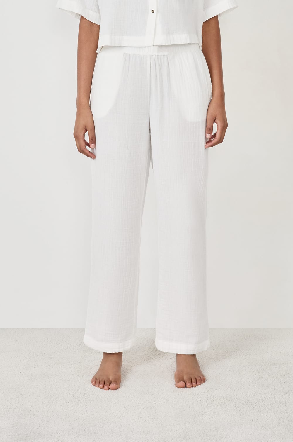 Pantalon de pyjama 100% coton;${refinementColor}