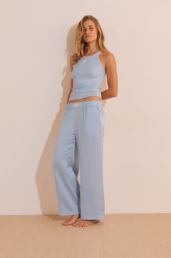 Pantal&oacute;n de pijama satinado;${refinementColor}