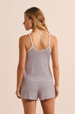 Caraco de pyjama &agrave; rayures;${refinementColor}