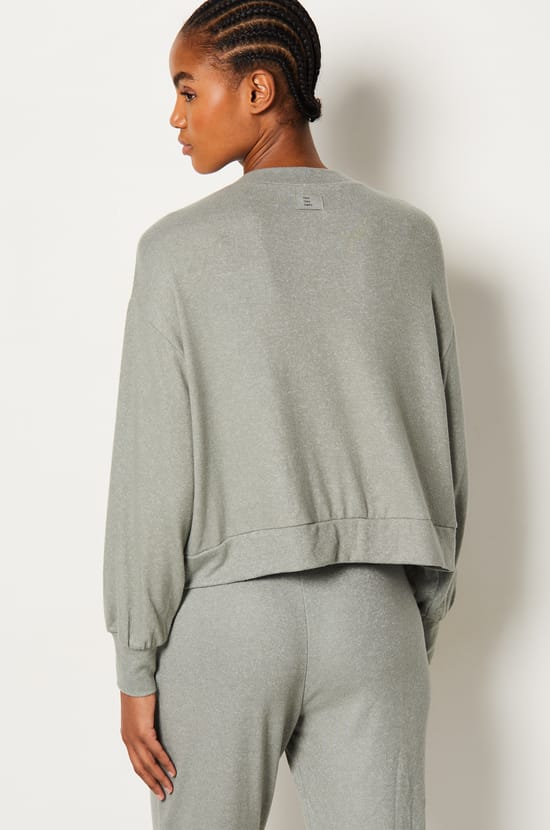 V-neck Pyjama Sweatshirt;${refinementColor}