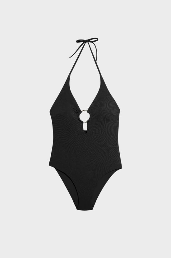 Bañador con detalle de anilla;${refinementColor}