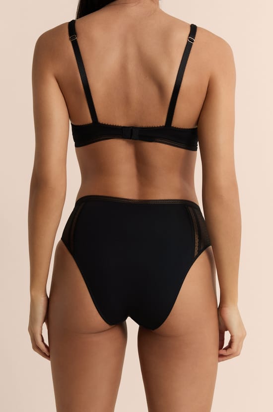 Culotte midi avec d&eacute;tails en dentelle;${refinementColor}