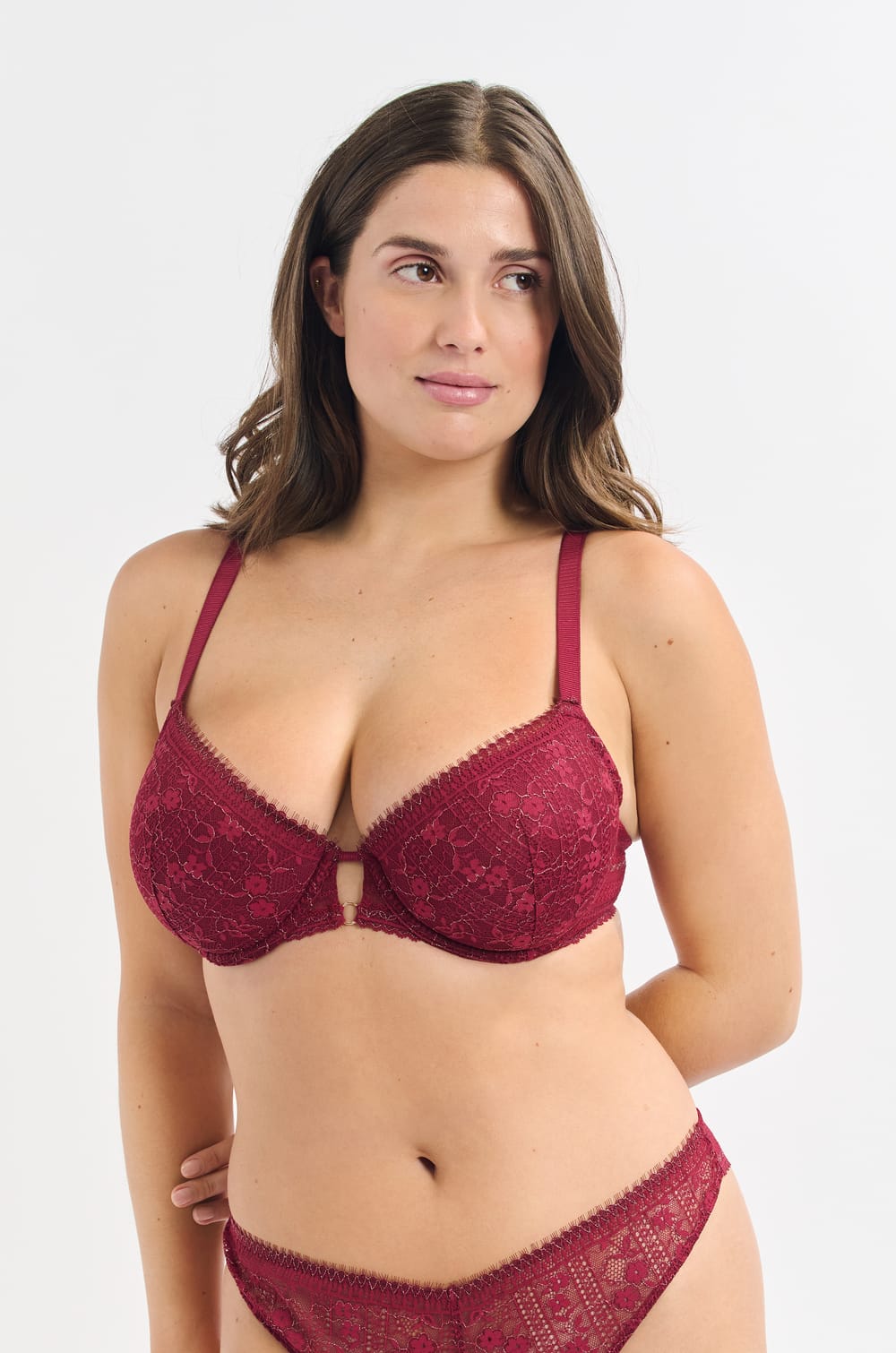 Soutien-gorge N.4 - Le coques fines en dentelle irisée;${refinementColor}