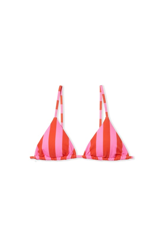 Haut de maillot de bain triangle ray&eacute;;${refinementColor}
