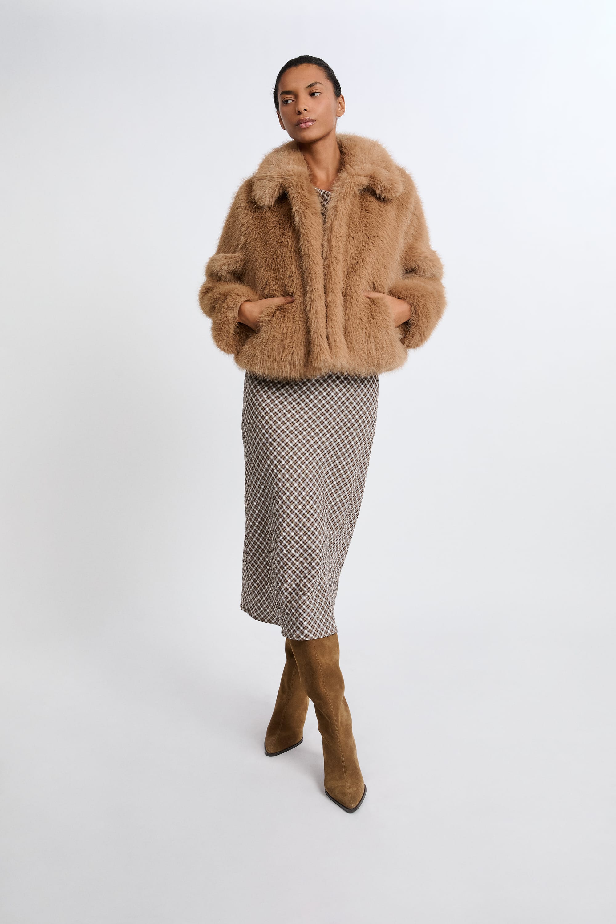 Short Faux Fur Coat - FAUFUR - LIN - ETAM