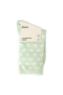 Chaussettes avec coton &agrave; motifs;${refinementColor}