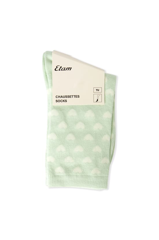 Chaussettes avec coton &agrave; motifs;${refinementColor}