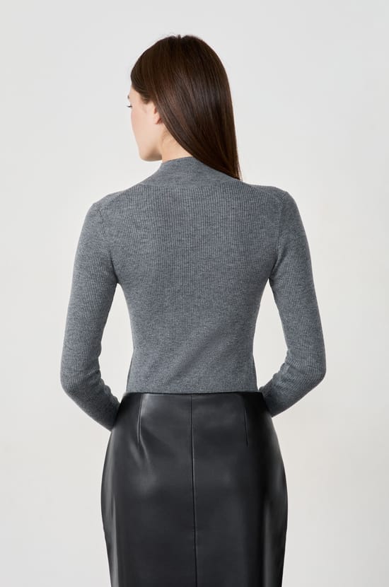 High Neck Sweater;${refinementColor}