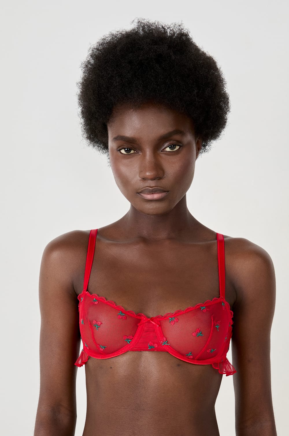 Soutien-gorge N.9 - Balconnet avec broderie fraise;${refinementColor}