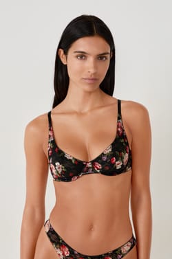 Lace printed bra;${refinementColor}