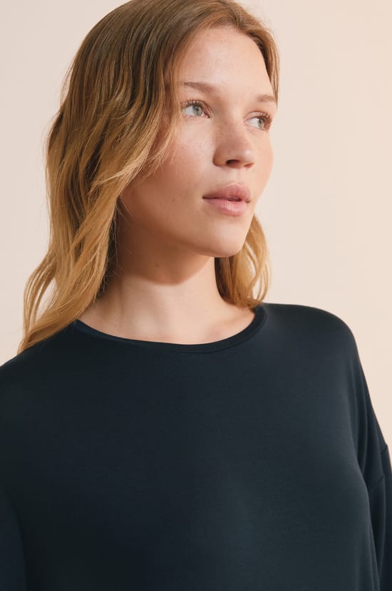 Chemise de nuit en modal;${refinementColor}