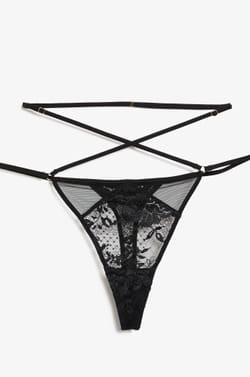 Thong in French Lace;${refinementColor}
