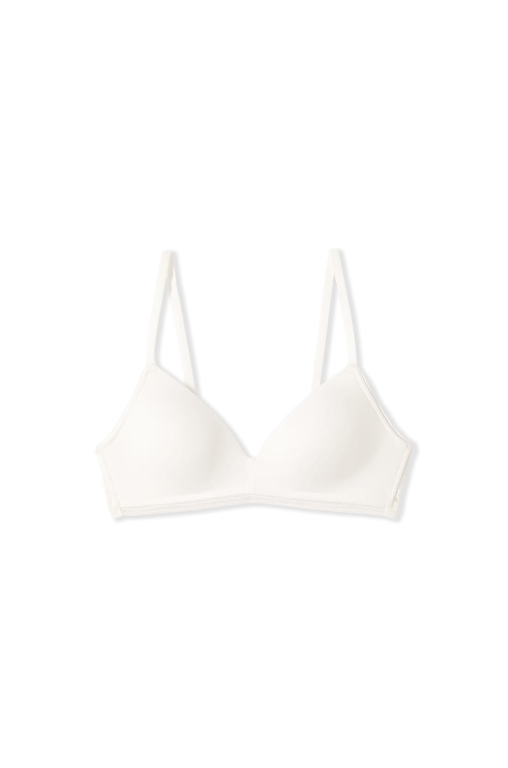 Soutien-gorge triangle sans armatures avec d&eacute;tails en dentelle;${refinementColor}