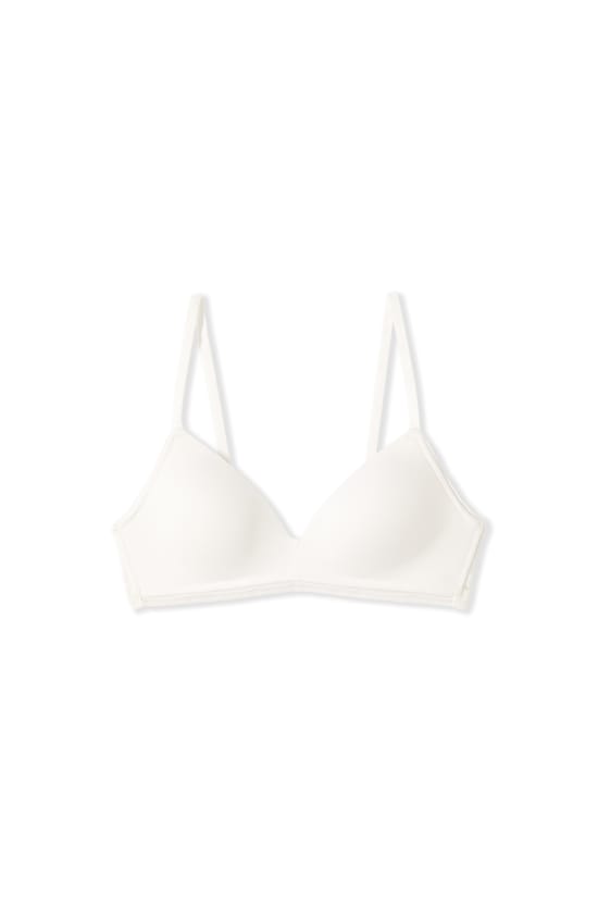Soutien-gorge triangle sans armatures avec d&eacute;tails en dentelle;${refinementColor}