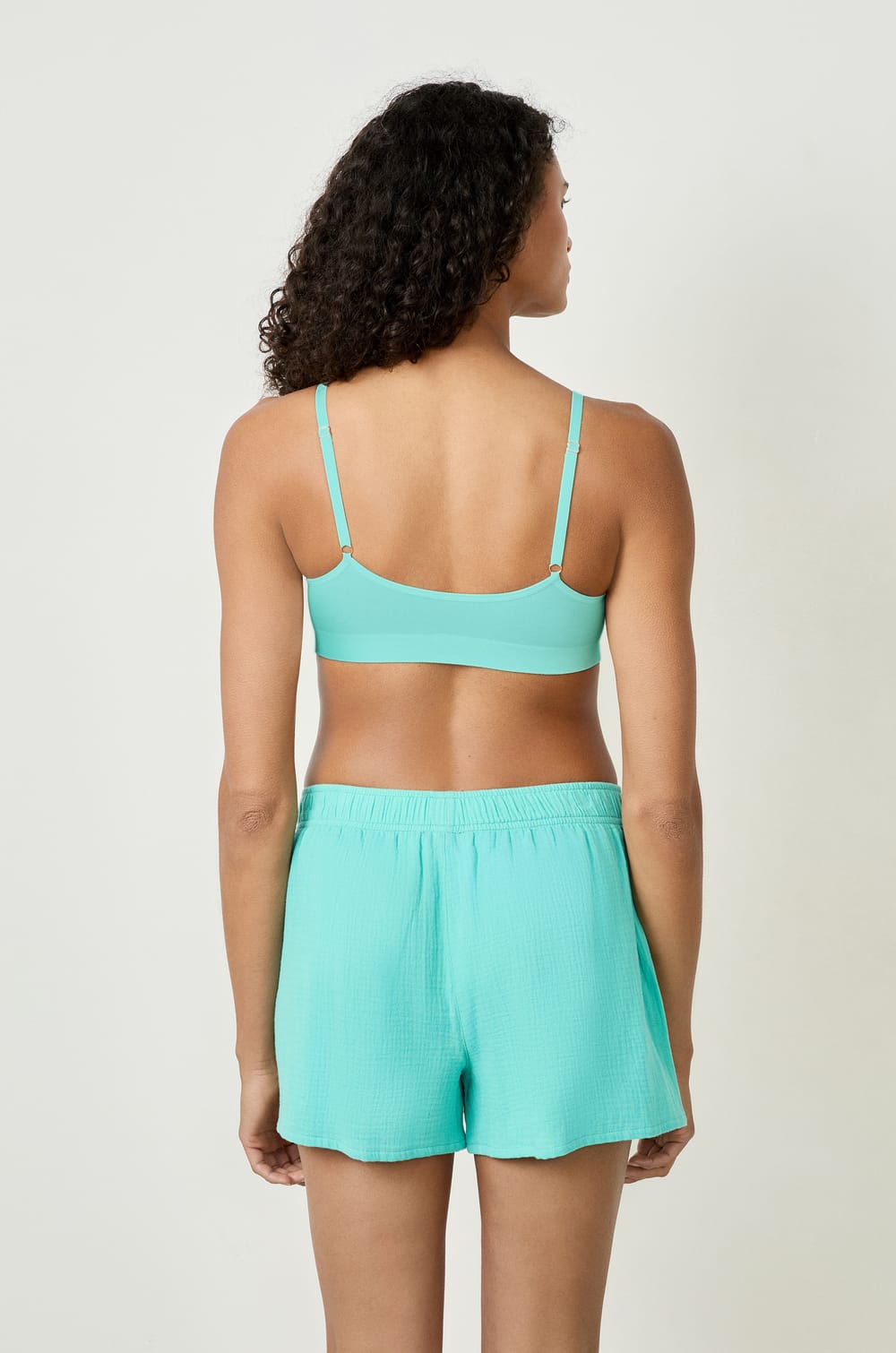 Cotton Pyjama Shorts;${refinementColor}