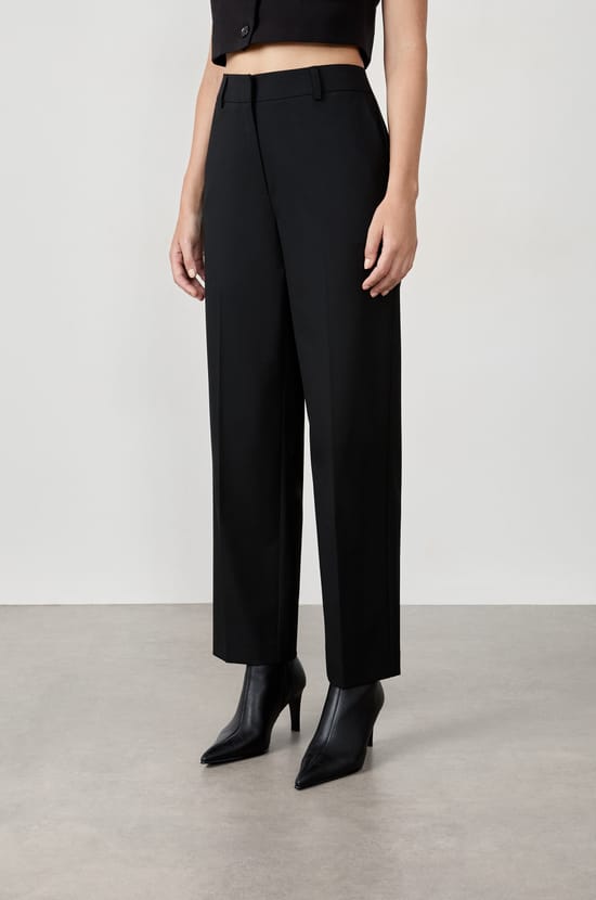 Straight Cut Trousers;${refinementColor}