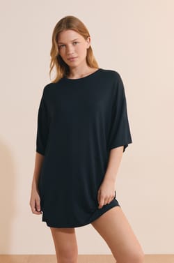 Chemise de nuit en modal;${refinementColor}