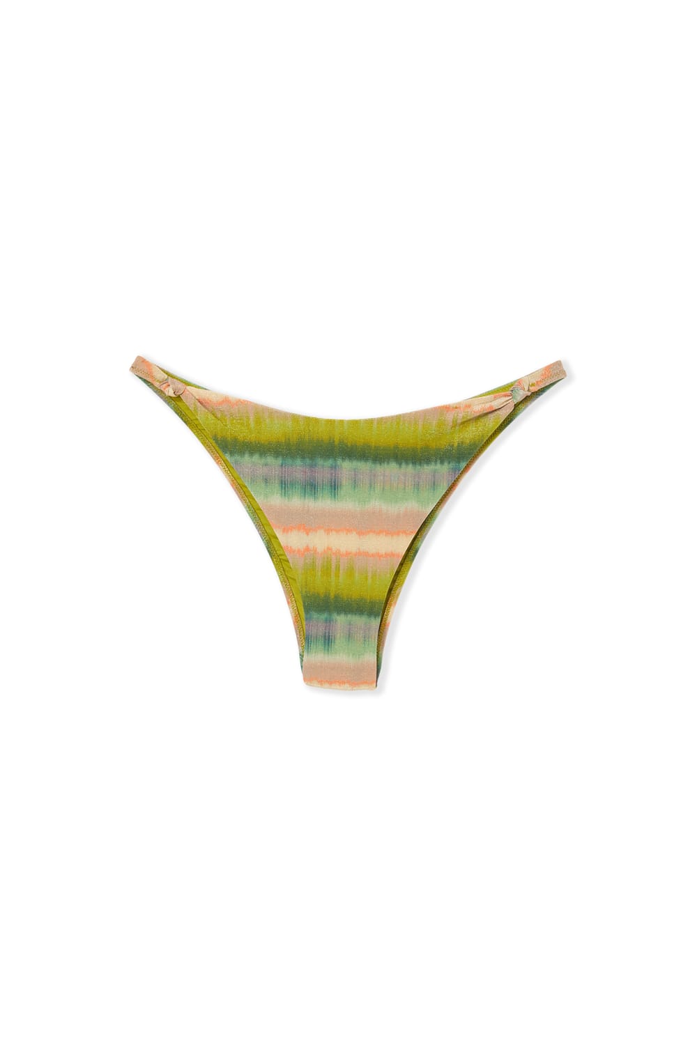 High-Leg Brazilian Printed Glitter Bikini Bottoms;${refinementColor}