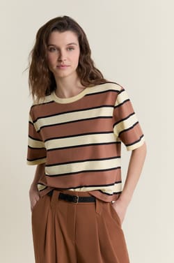 T-shirt manches courtes en coton;${refinementColor}