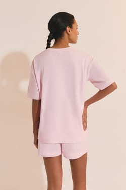 T-shirt de pyjama manches courtes en coton;${refinementColor}