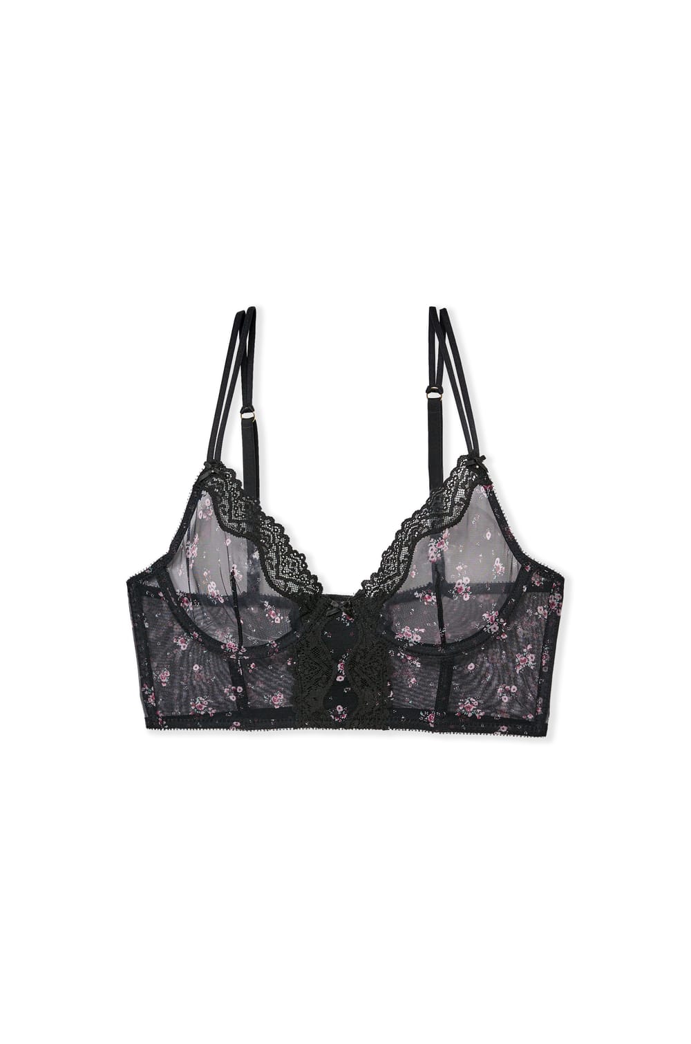 Soutien-gorge bustier en tulle;${refinementColor}