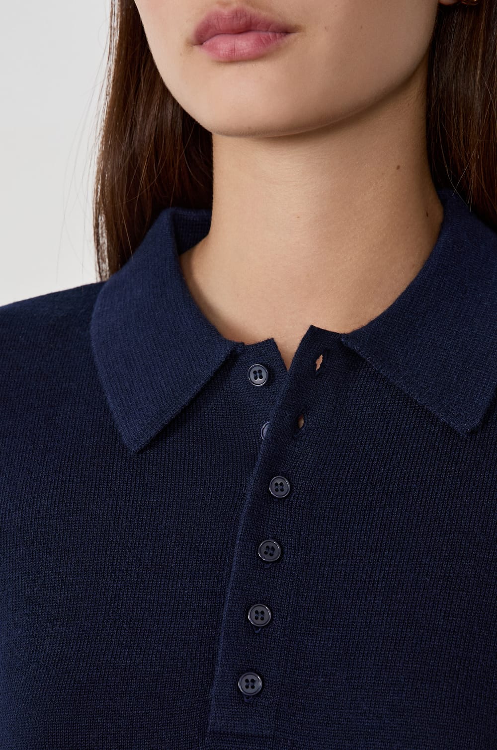 Polo manches courtes à boutons;${refinementColor}