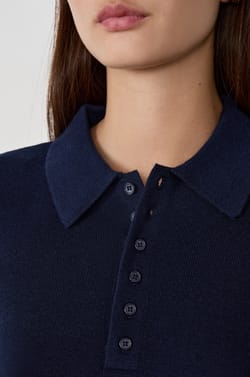 Polo manches courtes à boutons;${refinementColor}