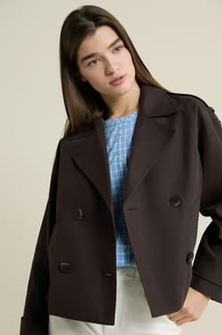 Short Trench Coat;${refinementColor}