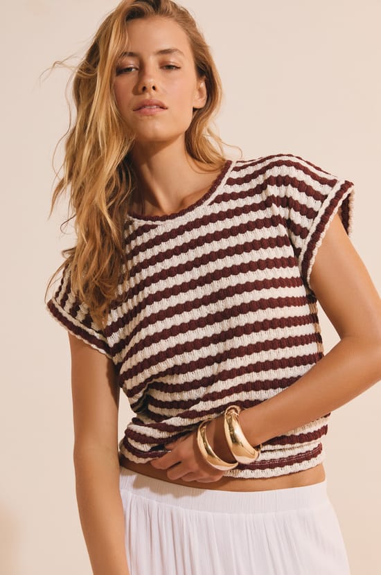 T-shirt with cotton;${refinementColor}