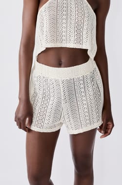 Short de plage en crochet;${refinementColor}
