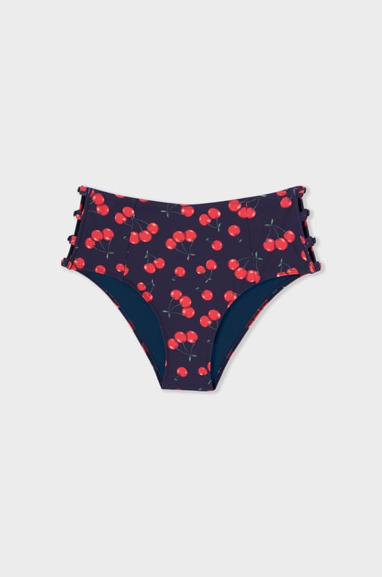 Marcia Wear x Etam High-Waisted Bikini Bottom;${refinementColor}