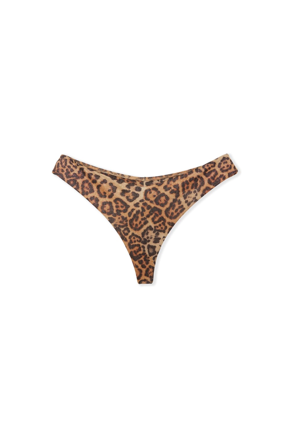 Sequined leopard-print high-leg bikini bottoms;${refinementColor}