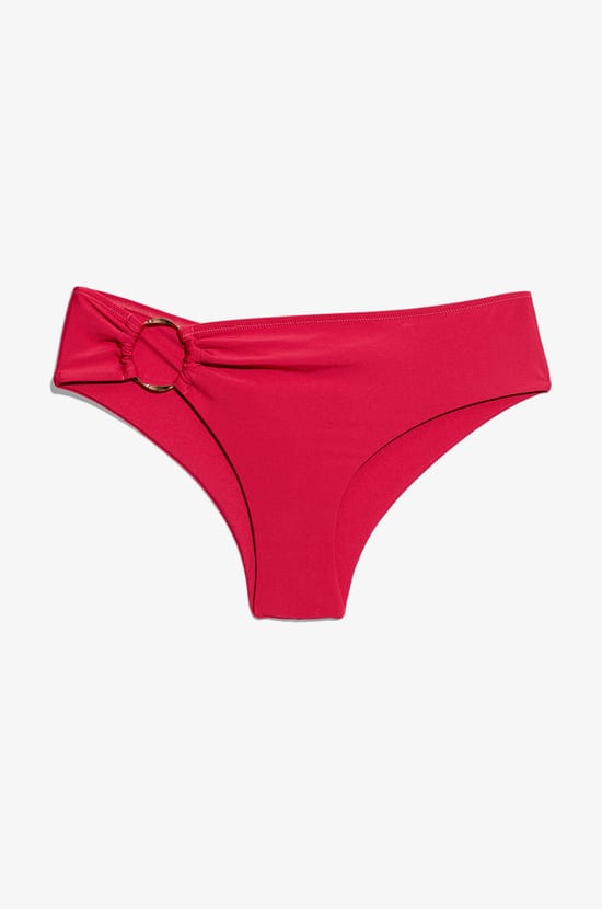 Ring Detail Triangle Bikini Top;${refinementColor}