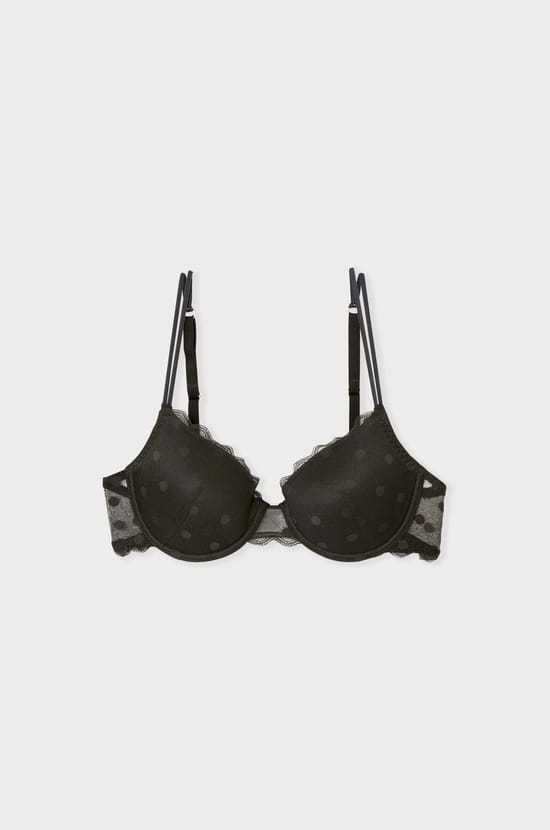 Soutien-gorge N.4 - Le coques fines à motif pois;${refinementColor}