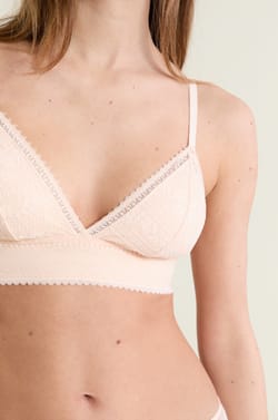 Soutien-gorge N.8 - Le triangle sans armatures en dentelle;${refinementColor}