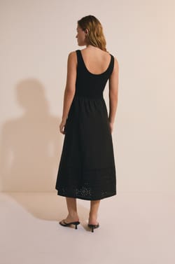 Robe midi en coton;${refinementColor}