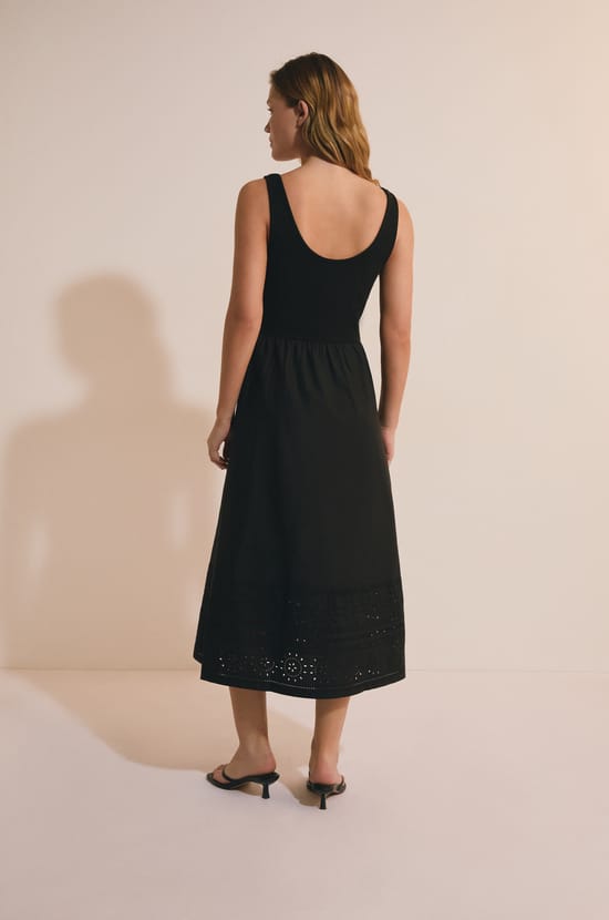 Robe midi en coton;${refinementColor}