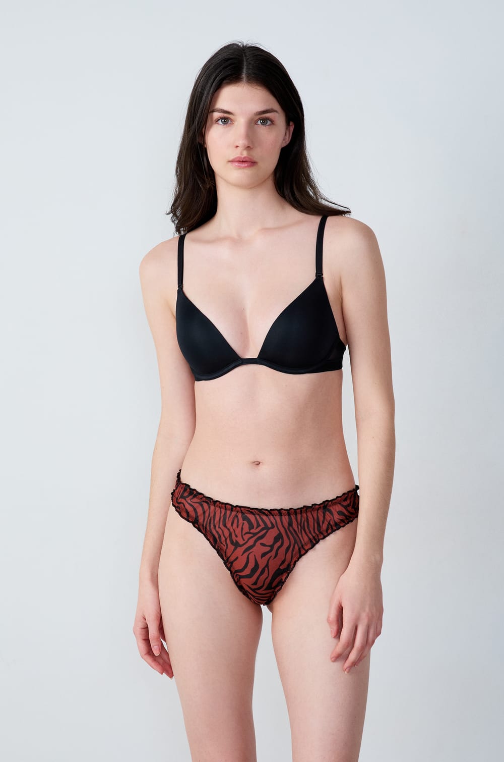 Lot de 3 tangas bloomer en tulle et dentelle;${refinementColor}