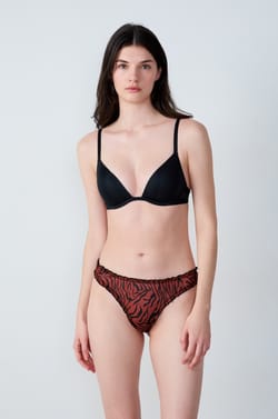 Lot de 3 tangas bloomer en tulle et dentelle;${refinementColor}