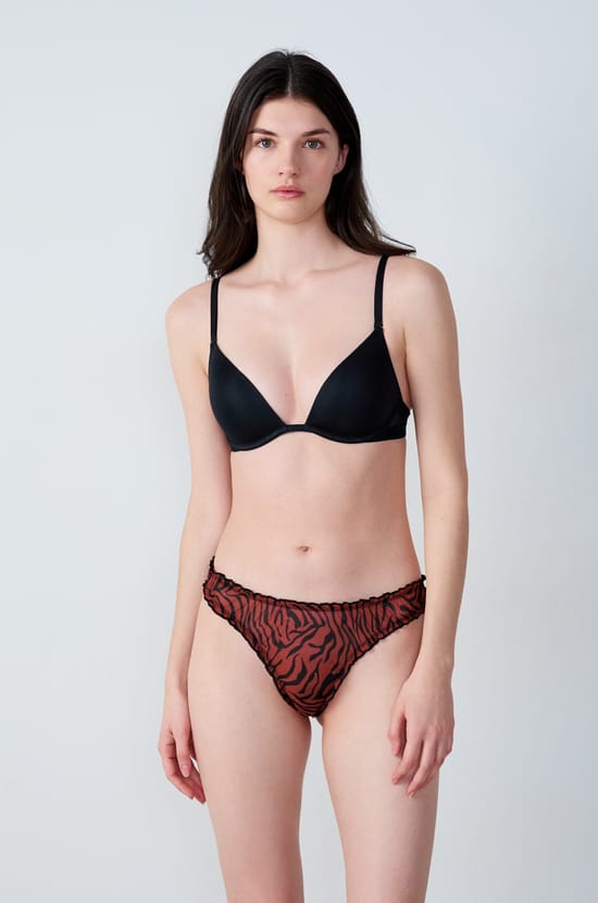 Lot de 3 tangas bloomer en tulle et dentelle;${refinementColor}