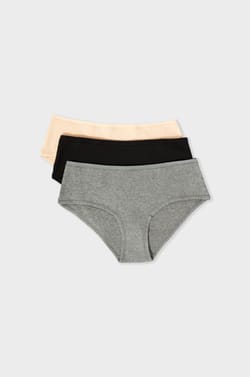 Set de 3 Braguitas culotte de algodón;${refinementColor}