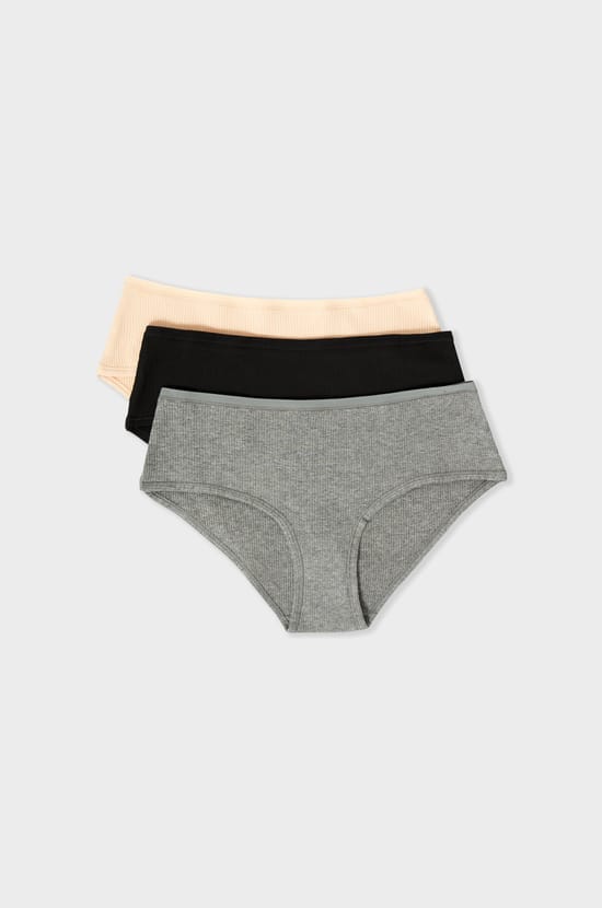 Lot de 3 shortys en coton;${refinementColor}