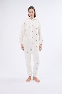 Fleece Jumpsuit;${refinementColor}