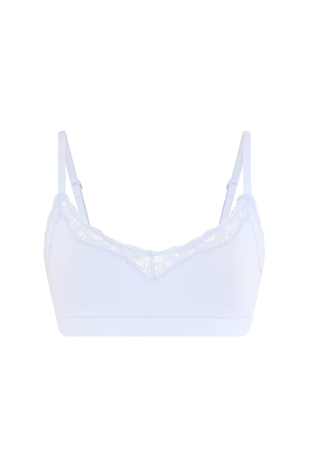 Bralette in Microfiber and Lace;${refinementColor}